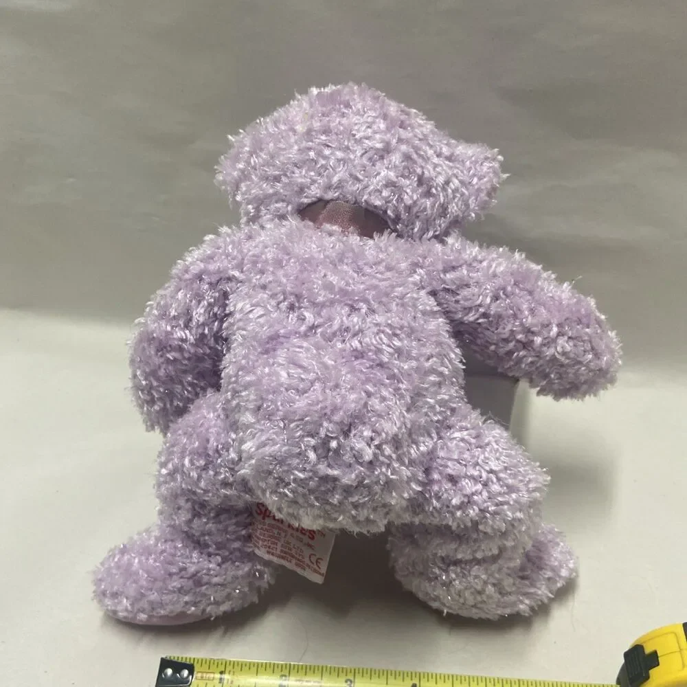 Russ Sparkles the Sparkly Purple Bear Sitting 8.5 inches Vintage